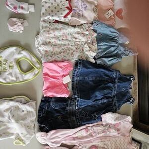 Baby Girl Clothing Bundle, All 3-6 Months